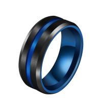Prst prsten z nerezové oceli, Nerez, á, unisex & různé velikosti pro výběr, více barev na výběr, 8mm, Prodáno By PC
