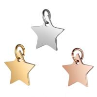 Stainless Steel Pendants, Star, fashion jewelry & for woman, more colors for choice, 12x13mm, 10PCs/Bag, Sold By Bag