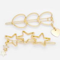 Hair Clip Zinc Alloy plated nickel lead & cadmium free 75mm Sold By Bag