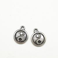 Tibetan Style Pendants, antique silver color plated, nickel, lead & cadmium free, 14x11x1.20mm, Hole:Approx 1mm, 100PCs/Bag, Sold By Bag