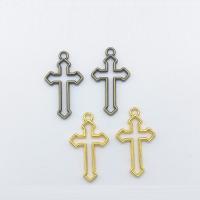 Zinc Alloy Cross Pendants plated hollow nickel lead & cadmium free Approx 2mm Sold By Bag