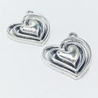 Tibetan Style Heart Pendants, antique silver color plated, hollow, nickel, lead & cadmium free, 29x24x4mm, Hole:Approx 2mm, 100PCs/Bag, Sold By Bag