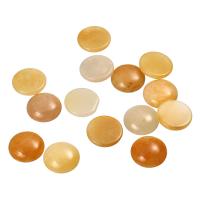 Yellow Aventurine Cabochon, different size for choice & flat back, 20PCs/Bag, Sold By Bag