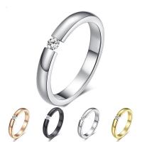 Brass Finger Ring, Round, Unisex, more colors for choice, nickel, lead & cadmium free, 3mm, Sold By PC