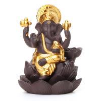 Backflow Incense Burner, Porcelain, Elephant, purify the air, more colors for choice, nickel, lead & cadmium free, 170x130x130mm, Sold By PC