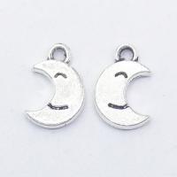 Zinc Alloy Moon Pendants antique silver color plated nickel lead & cadmium free Approx 2mm Sold By Bag