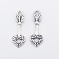 Zinc Alloy Pendants Arrow antique silver color plated nickel lead & cadmium free Approx 1mm Sold By Bag