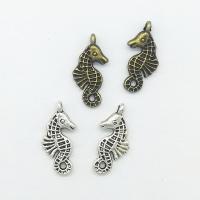 Tibetan Style Animal Pendants, Seahorse, plated, more colors for choice, nickel, lead & cadmium free, 23x10x1.80mm, Hole:Approx 1mm, 100PCs/Bag, Sold By Bag