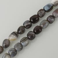Natürliche Botswana Achat Perlen, gemischte Farben, frei von Nickel, Blei & Kadmium, 12x14mm, Bohrung:ca. 1.5mm, ca. 28PCs/Strang, verkauft per ca. 15.5 ZollInch Strang