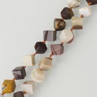 Κρόκο Stone Beads, μικτά χρώματα, νικέλιο, μόλυβδο και κάδμιο ελεύθεροι, 10x10mm, Τρύπα:Περίπου 2mm, Περίπου 28PCs/Strand, Sold Per Περίπου 16.5 inch Strand