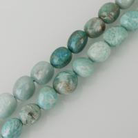 Amazonit Perlen, gemischte Farben, frei von Nickel, Blei & Kadmium, 12x15mm, Bohrung:ca. 1.5mm, ca. 28PCs/Strang, verkauft per ca. 15.5 ZollInch Strang