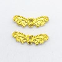 Tibetan Style Spacer Beads, Wing Shape, gold color plated, nickel, lead & cadmium free, 22x7x3mm, Hole:Approx 1mm, 100PCs/Bag, Sold By Bag