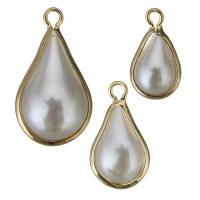 Brass Jewelry Pendants, Teardrop, different size for choice, gold, nickel, lead & cadmium free, Approx 100PCs/Lot, Sold By Lot