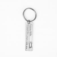Edelstahl-Schlüssel-Verschluss, Edelstahl, plattiert, unisex & verschiedene Stile für Wahl, keine, 12*50mm, 2PC/Menge, verkauft von Menge