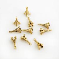Zinc Alloy Eiffel Tower plated nickel lead & cadmium free 20*9mm Sold By Lot