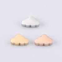 Stainless Steel Beads, 304 Stainless Steel, Cloud, fashion jewelry, more colors for choice, 6x10mm, 10PCs/Bag, Sold By Bag