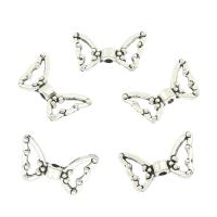 Zinc Alloy Animal Beads Butterfly antique silver color plated nickel lead & cadmium free Approx 2mm Approx Sold By Bag
