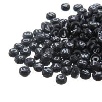 Acryl Schmuck Perlen, flache Runde, keine, 8*4mm, Bohrung:ca. 2mm, 100/Tasche, verkauft von Tasche