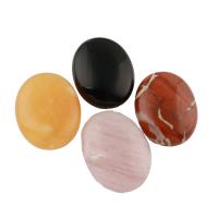Natural Gemstone Cabochons, different materials for choice, 30x39x6mm, 5PCs/Bag, Sold By Bag