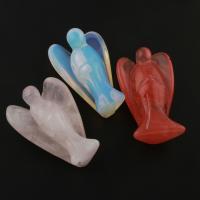 Gemstone Decoration, Angel, different materials for choice & no hole, 36x46x16mm, 5PCs/Bag, Sold By Bag