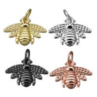 Brass Jewelry Pendants, Bee, plated, more colors for choice, nickel, lead & cadmium free, 16.50x11.50x2mm, Hole:Approx 3.5mm, 10PCs/Lot, Sold By Lot