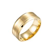 Edelstahl Ringe, 316 L Edelstahl, plattiert, Modeschmuck & verschiedene Größen vorhanden & für den Menschen & stumpfmatt, keine, 8x2mm, verkauft von PC