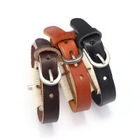 Faux Leather Bracelet with Zinc Alloy Cross plated vintage & Adjustable & for man Sold By PC