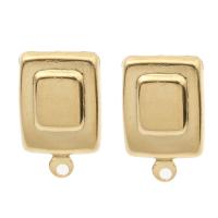 Stainless Steel Earring Drop Component, more colors for choice, 10x16x2.50mm, Hole:Approx 1.2mm, 100PCs/Bag, Sold By Bag