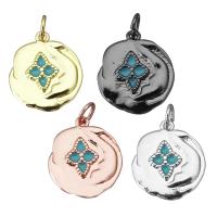 Brass Jewelry Pendants, plated, enamel, more colors for choice, nickel, lead & cadmium free, 15x17x2mm, Hole:Approx 3mm, 10PCs/Lot, Sold By Lot
