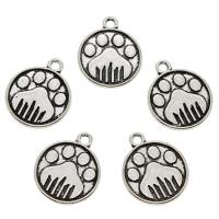Tibetan Style Pendants, antique silver color plated, nickel, lead & cadmium free, 20x24x2mm, Hole:Approx 2mm, 50PCs/Bag, Sold By Bag