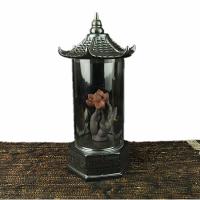 Backflow Incense Burner, Purple Clay, handmade, for home and office & durable, black, 235x120mm, Sold By PC