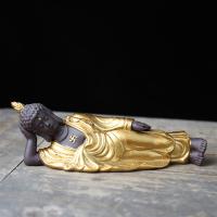Buddhist Gift Decoration Purple Clay Buddha handmade for home and office & durable Sold By PC