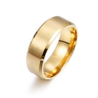 Палец кольцо из нержавеющей стали, нержавеющая сталь, Другое покрытие, ювелирные изделия моды & разный размер для выбора & Мужский & матовый, Много цветов для выбора, 8x2mm, продается PC