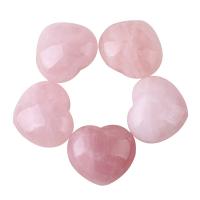 Rose Quartz Cabochon Heart polished Sold By PC