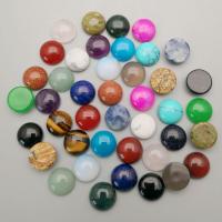 Natural Gemstone Cabochons, polished, different materials for choice, 12mm, 10PCs/Bag, Sold By Bag