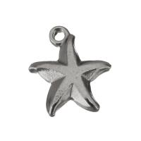 Stainless Steel Pendants, Starfish, vintage, original color, 12x13.50x3mm, Hole:Approx 1.5mm, Approx 50PCs/Lot, Sold By Lot