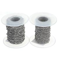 Rozsdamentes acélból készült ékszerek Chain, Stainless Steel, különböző méretű a választás, 10Yard/spool, Által értékesített spool