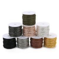 Iron Jewelry Chain, Round, different size for choice, more colors for choice, 10Yard/Spool, Sold By Spool