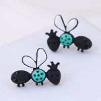 Zinc Alloy Stud Earring stainless steel post pin plated for woman & enamel nickel lead & cadmium free 20*15mm Sold By Pair