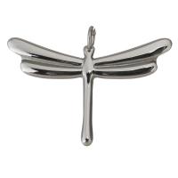 Stainless Steel Animal Pendants, Dragonfly, original color, 30x20x2mm, Hole:Approx 3mm, 10PCs/Lot, Sold By Lot