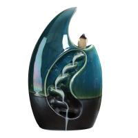 Backflow Incense Burner, Porcelain, nickel, lead & cadmium free, 240x150x130mm, Sold By PC