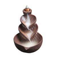 Backflow Incense Burner, Porcelain, nickel, lead & cadmium free, 110x175x130mm, Sold By PC
