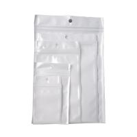 Zip Lock Bag, PVC-plast, forskellig størrelse for valg, hvid, Solgt af Bag