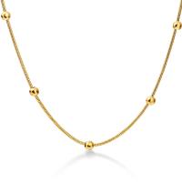 Stainless Steel Chain Necklace, plated, fashion jewelry & for woman, golden, 1.2mmuff0c4mm, Sold Per Approx 19.6 Inch Strand