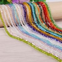 Crystal Beads, faceted, more colors for choice, 4mm, Hole:Approx 1mm, Approx 95PCs/Strand, 10Strand/Bag, Sold Per Approx 15 Inch Strand