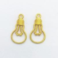 Tibetan Style Hollow Pendants, Light Bulb, gold color plated, nickel, lead & cadmium free, 20x11x2.80mm, Hole:Approx 1mm, 100PCs/Bag, Sold By Bag