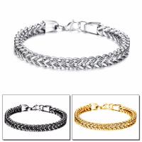 Stainless Steel Jewelry Bracelet plated fashion jewelry & for man 6mm Sold Per Approx 9.4 Inch Strand