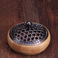 Tibetan Style Incense Burner, with Phyllostachys Pubescens, plated, durable, more colors for choice, nickel, lead & cadmium free, 90x73x60mm, Sold By PC