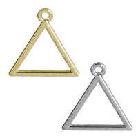 Zink Alloy Halsband, Triangle, plated, fler färger för val, nickel, bly och kadmium gratis, 20x20.50x2mm, Hål:Ca 2mm, 300PC/Lot, Säljs av Lot