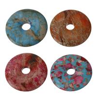 Impression Jasper Spacer Bead, more colors for choice, nickel, lead & cadmium free, 50mm, Hole:Approx 11mm, Sold By PC